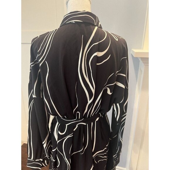 Nine West Dress Womens 2X (XXL) Knit Just Above Knee Plus Size Belted Career - Picture 9 of 13